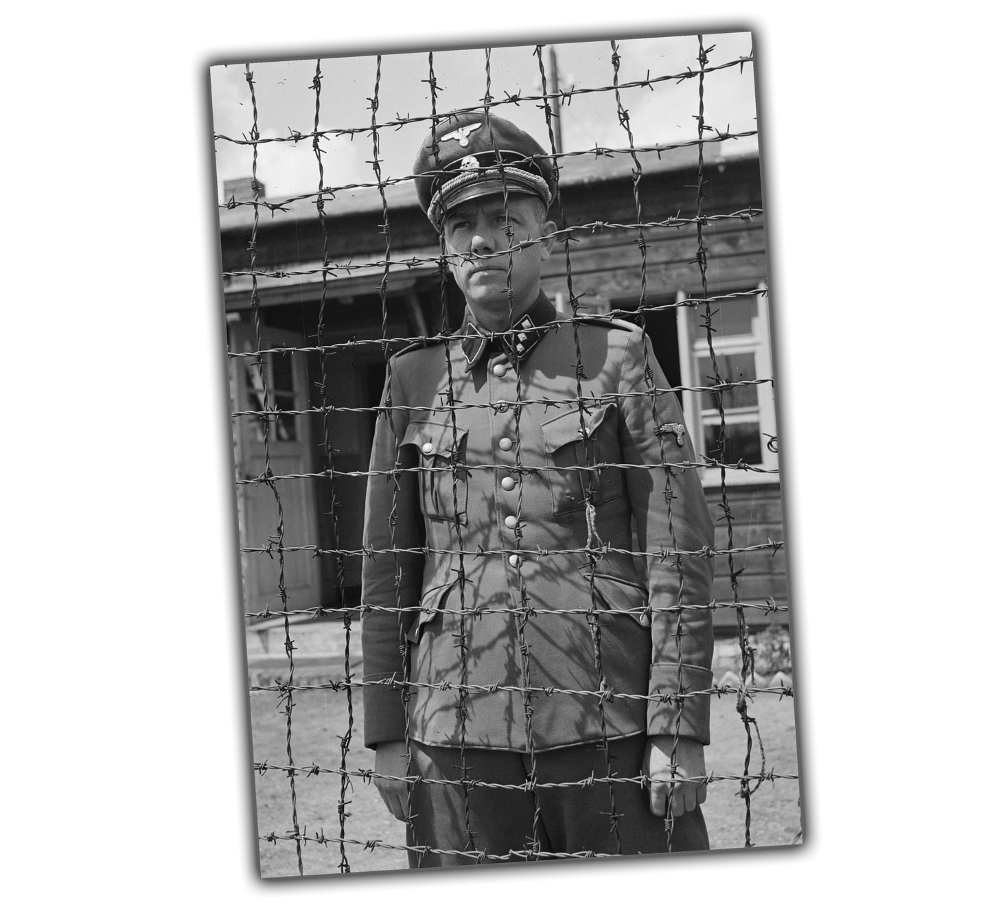 nice vintage retro military uniform retro WW2 Photo Glossy 4*6 in A035