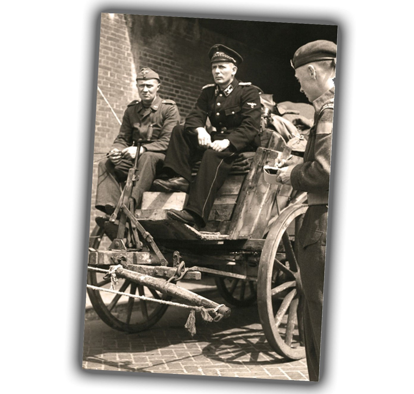 nice vintage retro military uniform retro WW2 Photo Glossy 4*6 in A036