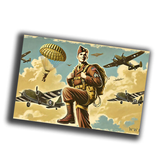 101st Airborne Division vintage retro WW2 Photo Glossy 4*6 in B011