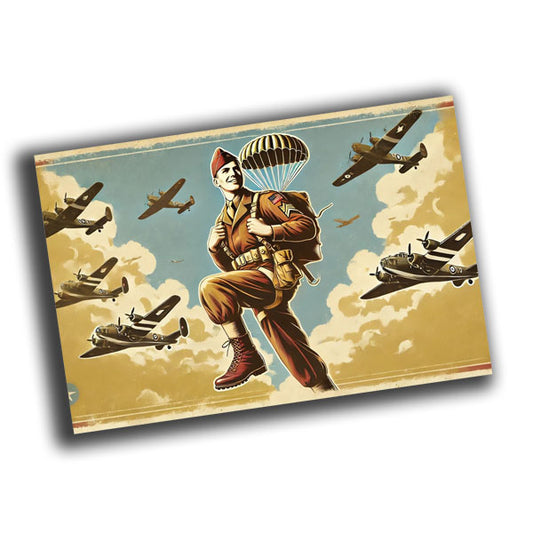 101st Airborne Division Paratroopers vintage retro WW2 Photo Glossy 4*6 in B012