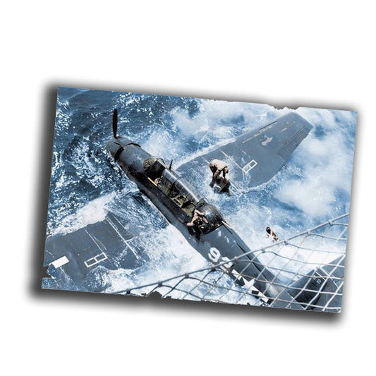 American military plane landed on water WW2 Photo Glossy 4*6 in C055
