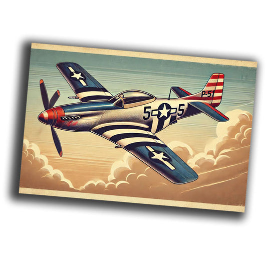 vintage-style illustration of a U.S WW2 Photo Glossy 4*6 in D002