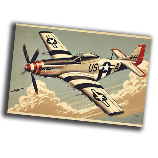 vintage-style illustration of a U.S WW2 Photo Glossy 4*6 in D003