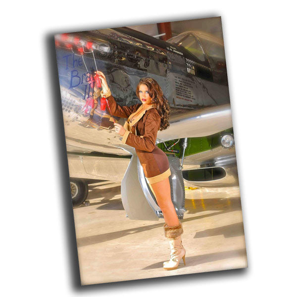 pin-up retro vintage illustration featuring a classic 1950s Photo Glossy 4*6 in D049