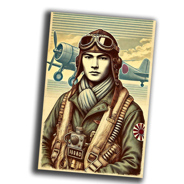Japanese Kamikaze pilot from World War II WW2 Photo Glossy 4*6 in D007
