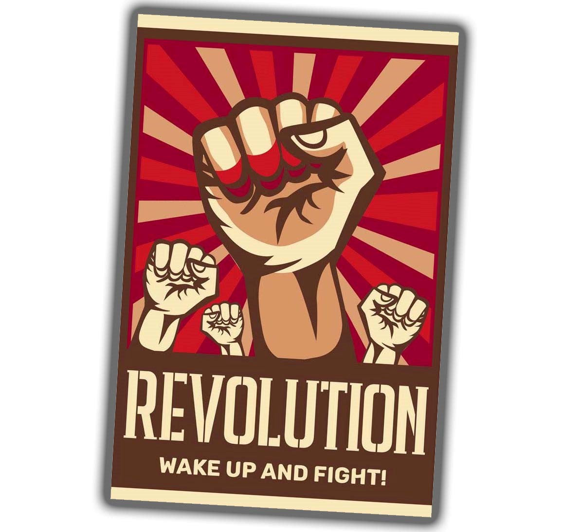 revolution wake up and fight Photo Glossy 4*6 in E 041