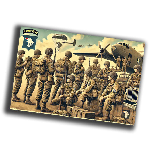 retro vintage military scene from the mid-20th century Photo Glossy 4*6 in E 005