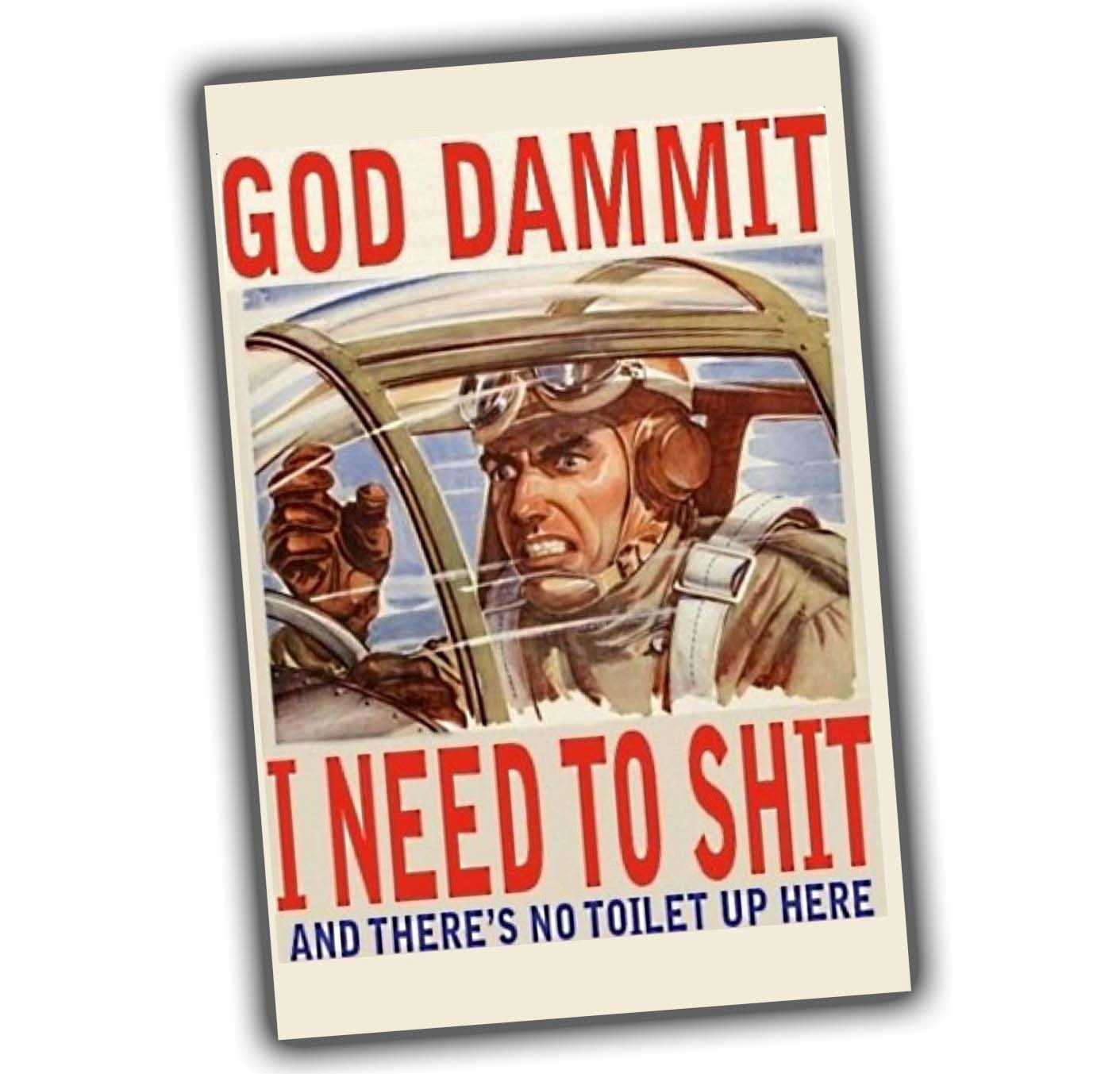 Oh my god I want to go to the toilet where is it?  WW2 Photo Glossy 4*6 in F038