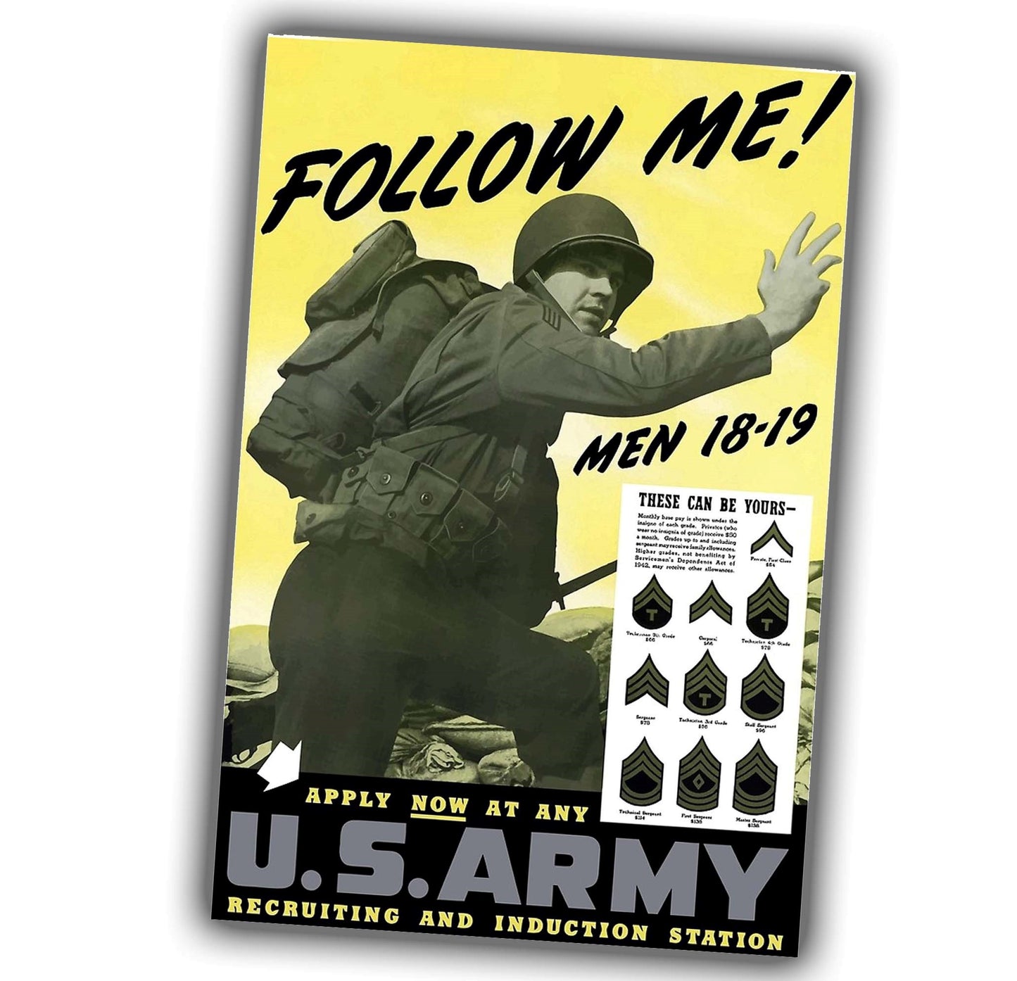 Follow me U.S. Army WW2 Photo Glossy 4*6 in F046