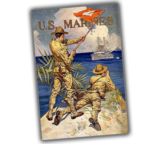 vintage classic retro picture from the time of the US Marines WW2 Photo Glossy 4*6 in G037