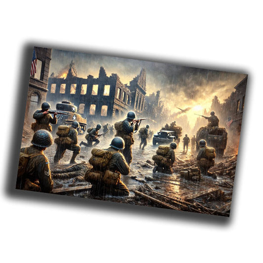 vintage classic depiction of World War II  WW2 Photo Glossy 4*6 in G027