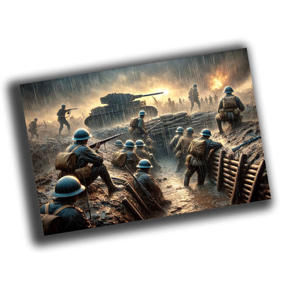 vintage classic depiction of World War II  WW2 Photo Glossy 4*6 in G028