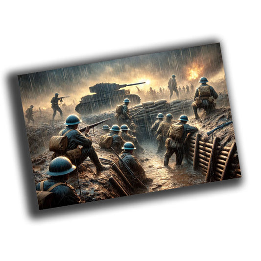 vintage classic depiction of World War II  WW2 Photo Glossy 4*6 in G028