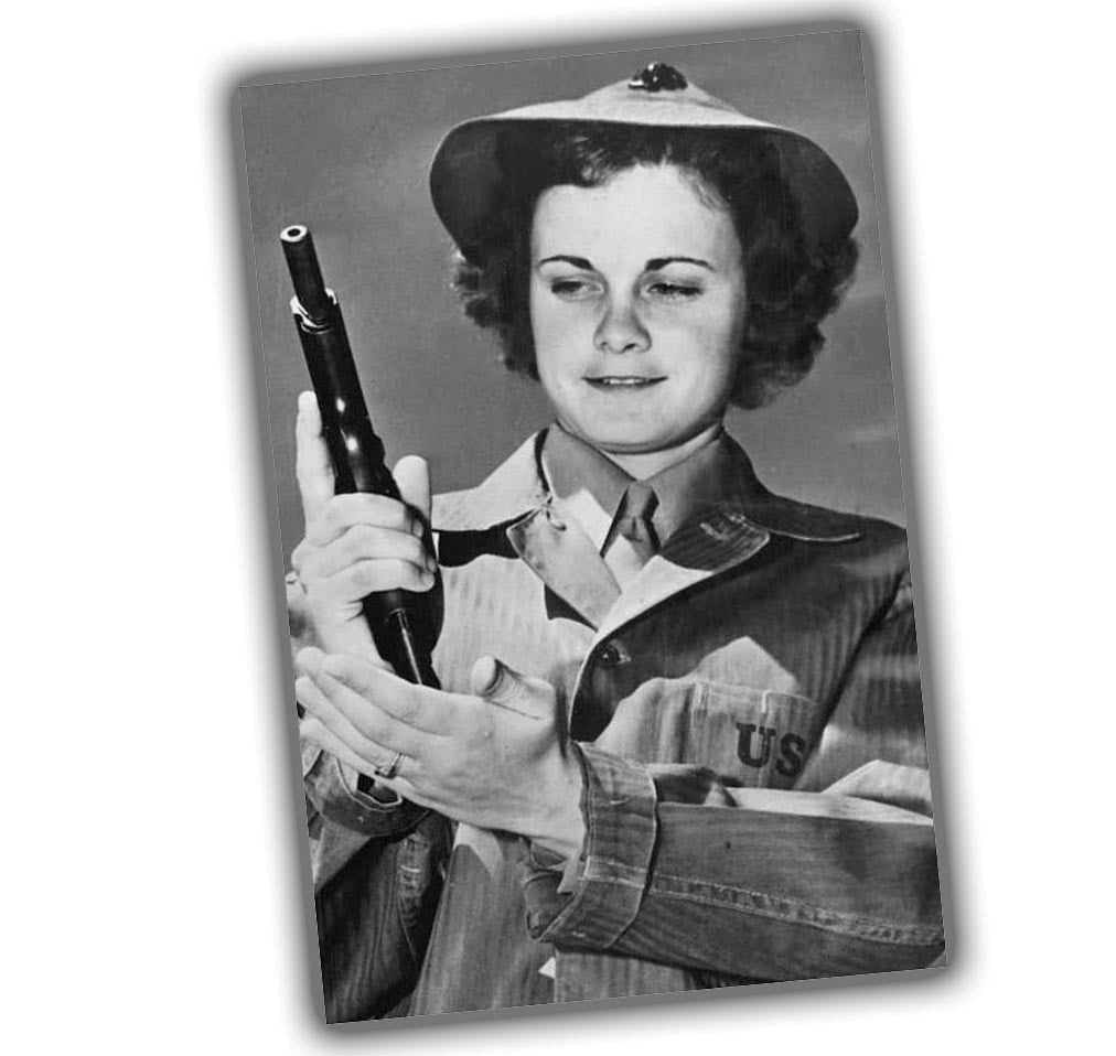 british girl in military uniform WW2 Photo Glossy 4*6 in I054