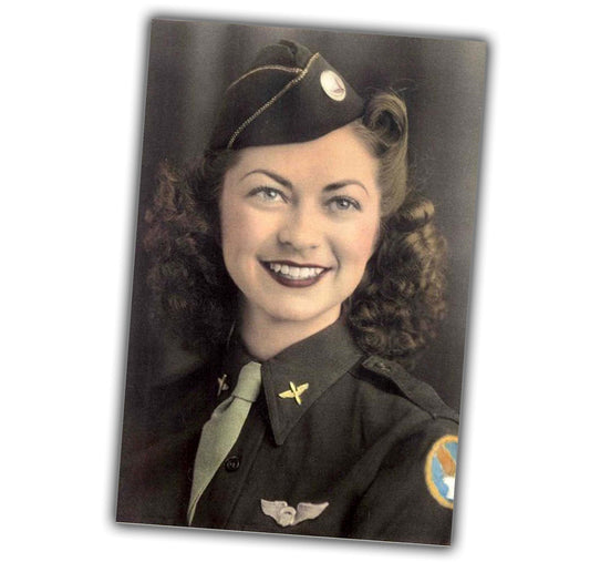 woman vintage retro style american military uniform WW2 Photo Glossy 4*6 in I055