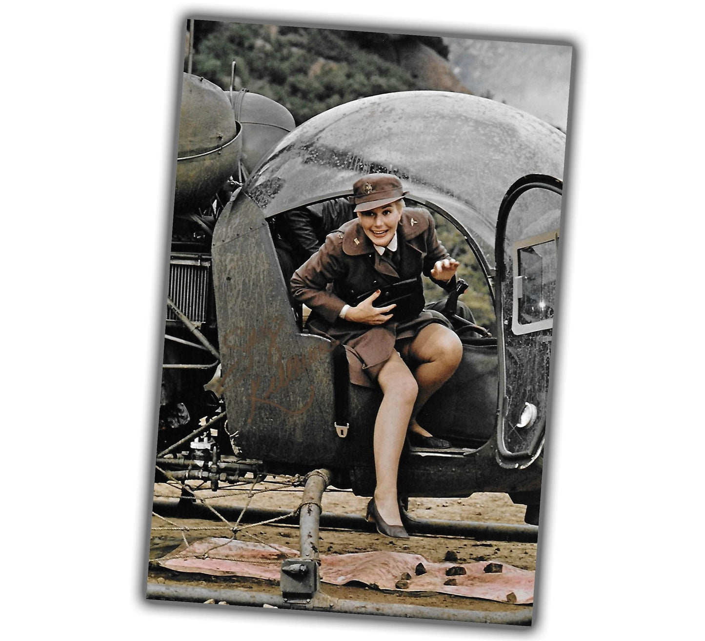 vintage classic retro style woman Helicopter pilot WW2 Photo Glossy 4*6 in J057